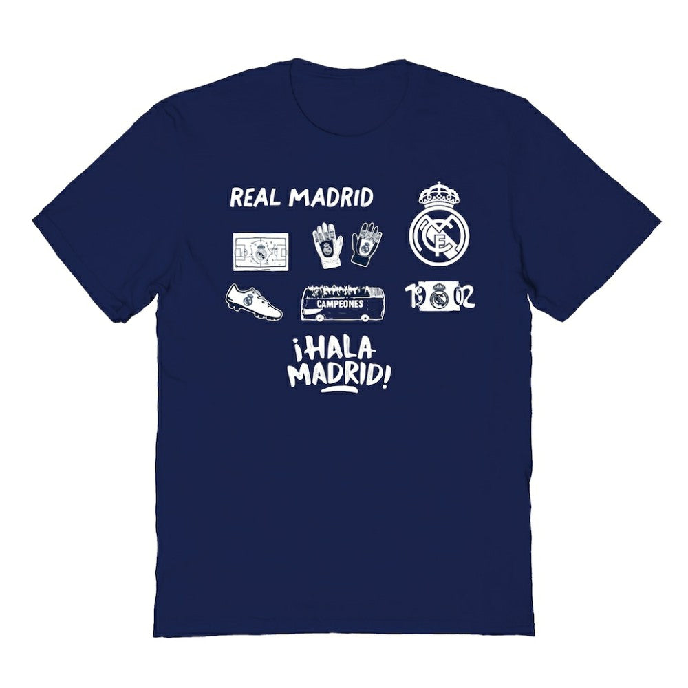 Real Madrid Vive La Fete Youth Impressions Icons T-Shirt / Soccer Outlet