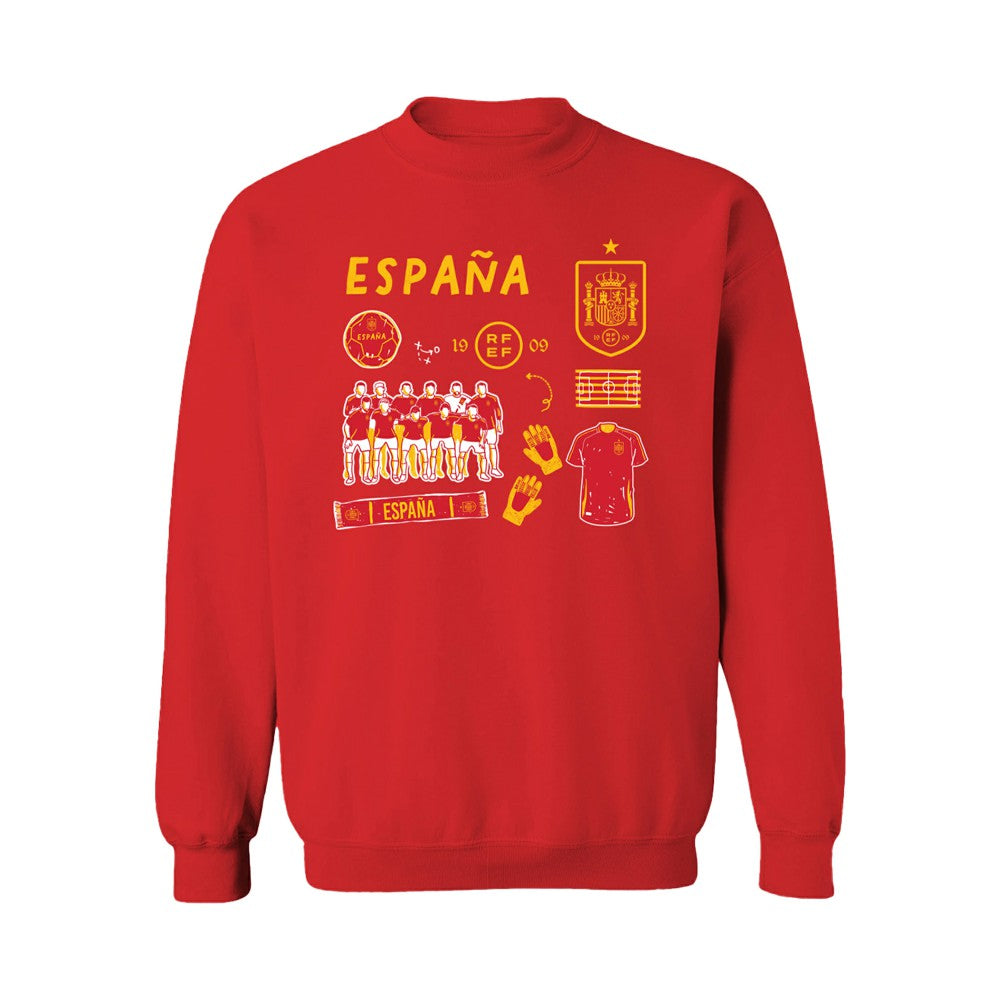 Spain National Team Vive La Fete Women's Impressions Icons Sweatshirt / Soccer Hot sale
