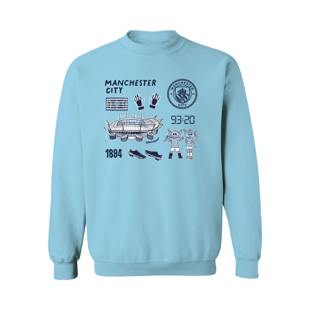 Manchester City Vive La Fete Women's Impressions Icons Sweatshirt / Soccer On sale