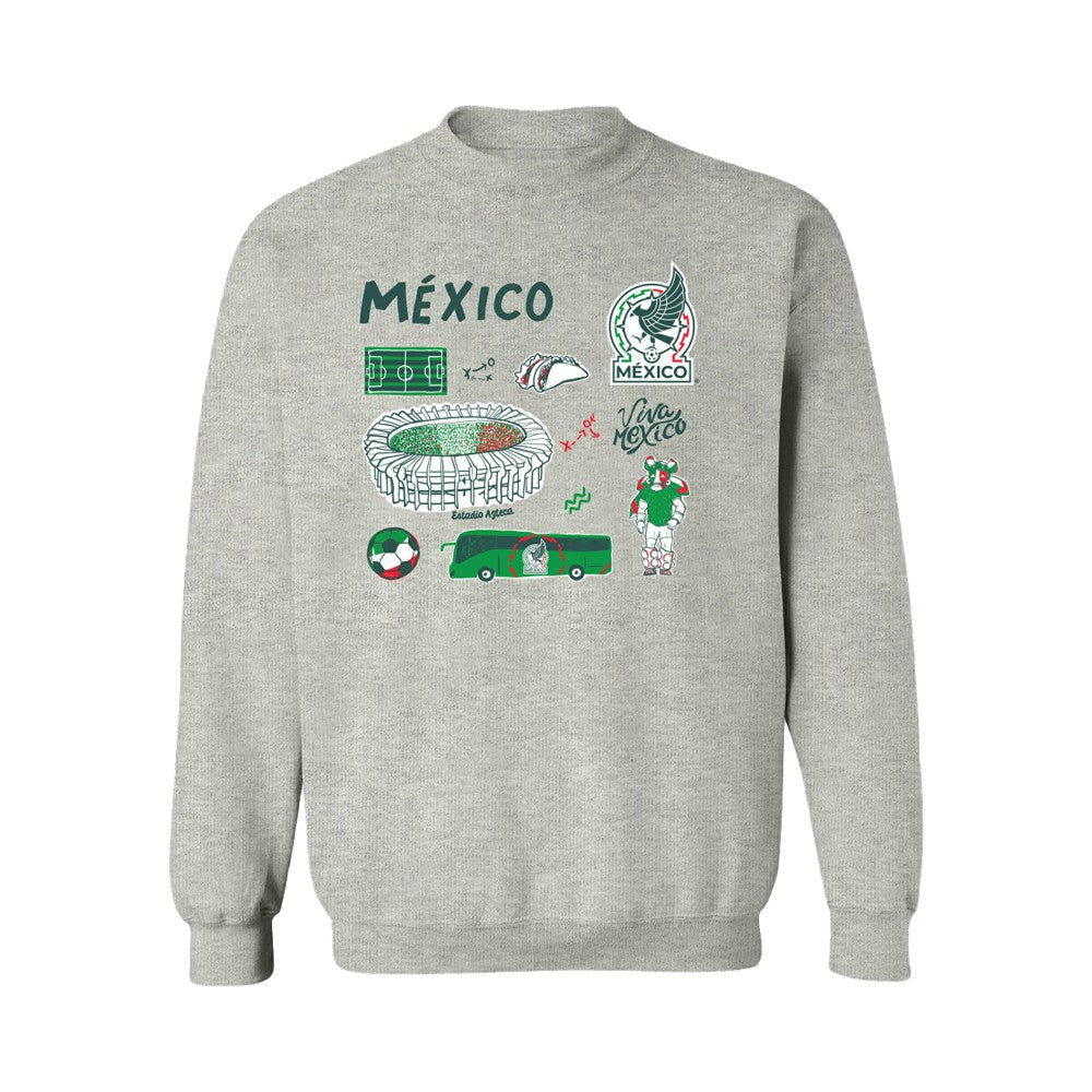 Mexico National Team Vive La Fete Women's Impressions Icons Sweatshirt / Soccer Sale
