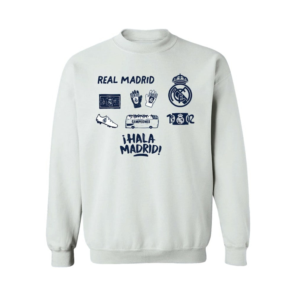 Real Madrid Vive La Fete Women's Impressions Icons Sweatshirt / Soccer For sale