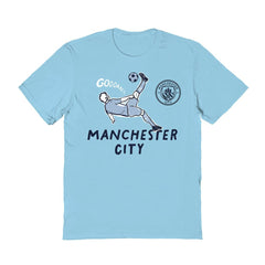 Manchester City Vive La Fete Women's Chilena Style T-Shirt / Soccer Sale