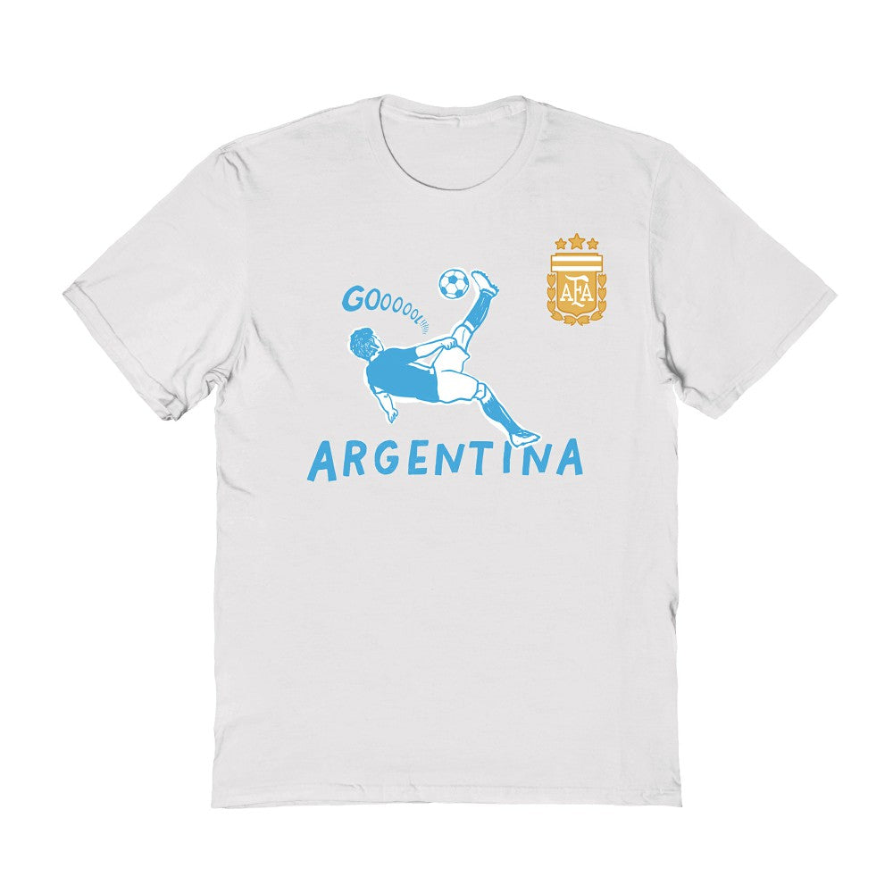 Argentina National Team Vive La Fete Women's Chilena Style T-Shirt / Soccer On sale
