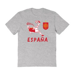 Spain National Team Vive La Fete Women's Chilena Style T-Shirt / Soccer On sale