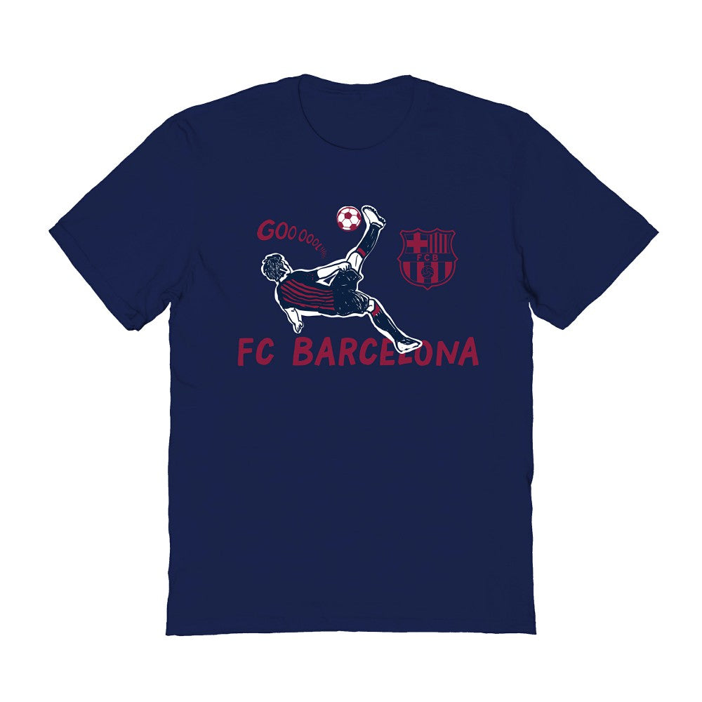 Barcelona Vive La Fete Women's Chilena Style T-Shirt / Soccer For sale