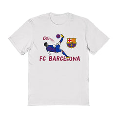 Barcelona Vive La Fete Women's Chilena Style T-Shirt / Soccer Hot sale