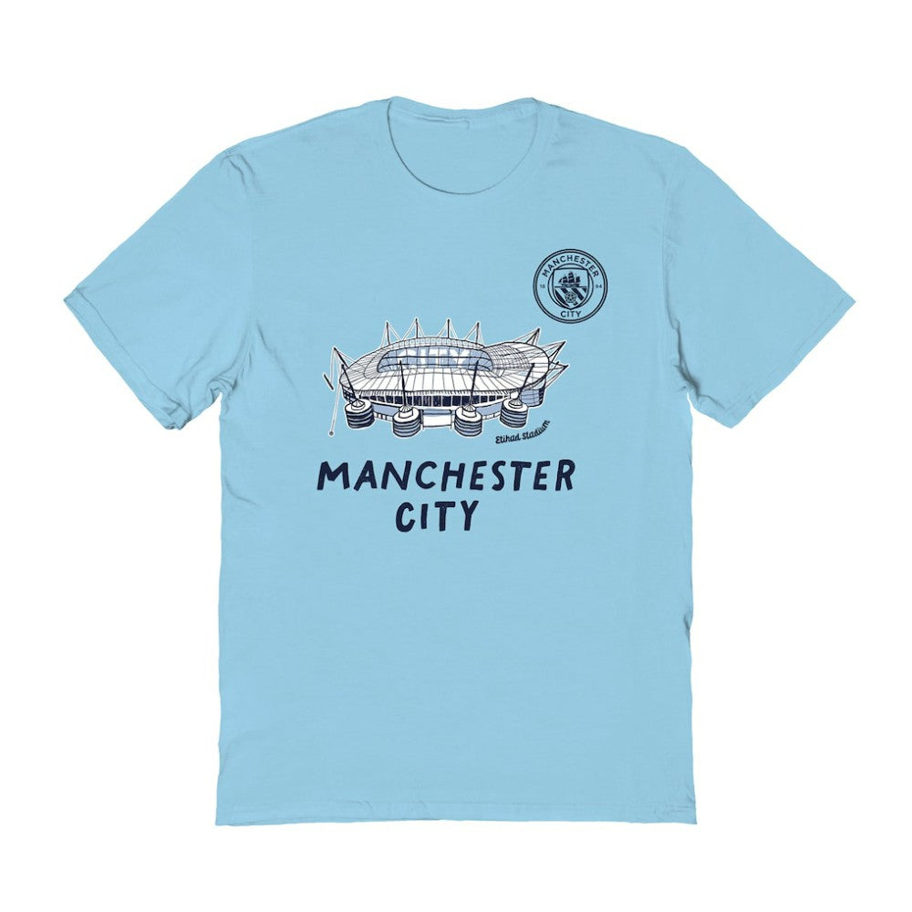 Manchester City Vive La Fete Women's Stadium Style T-Shirt / Soccer On sale