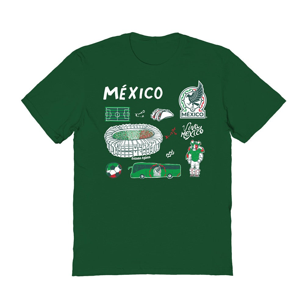 Mexico National Team Vive La Fete Women's Impressions Icons T-Shirt / Soccer Sale