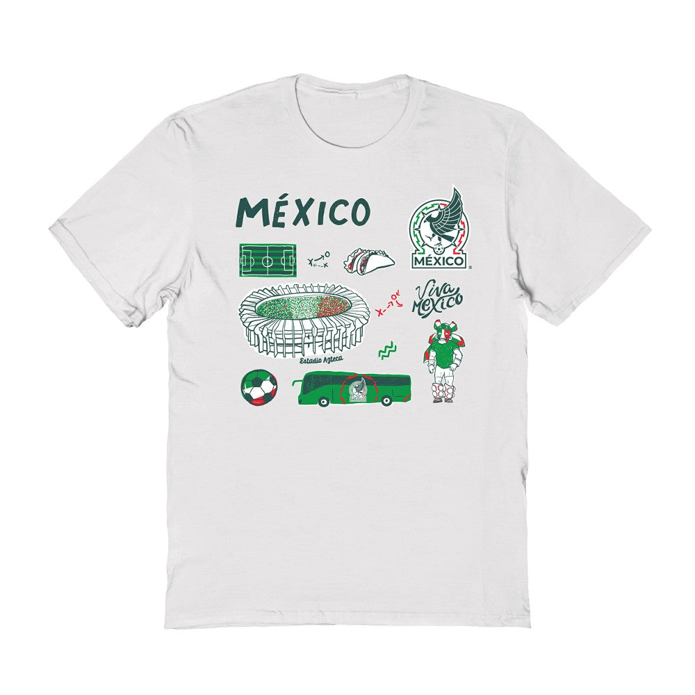 Mexico National Team Vive La Fete Women's Impressions Icons T-Shirt / Soccer Sale