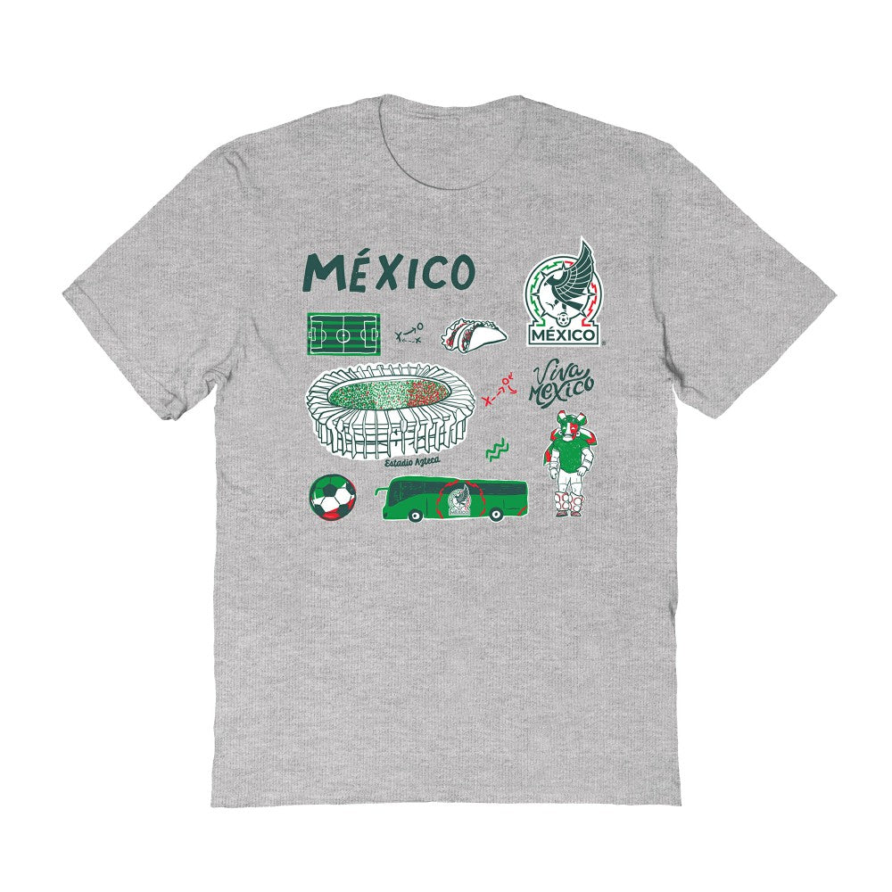 Mexico National Team Vive La Fete Women's Impressions Icons T-Shirt / Soccer Online