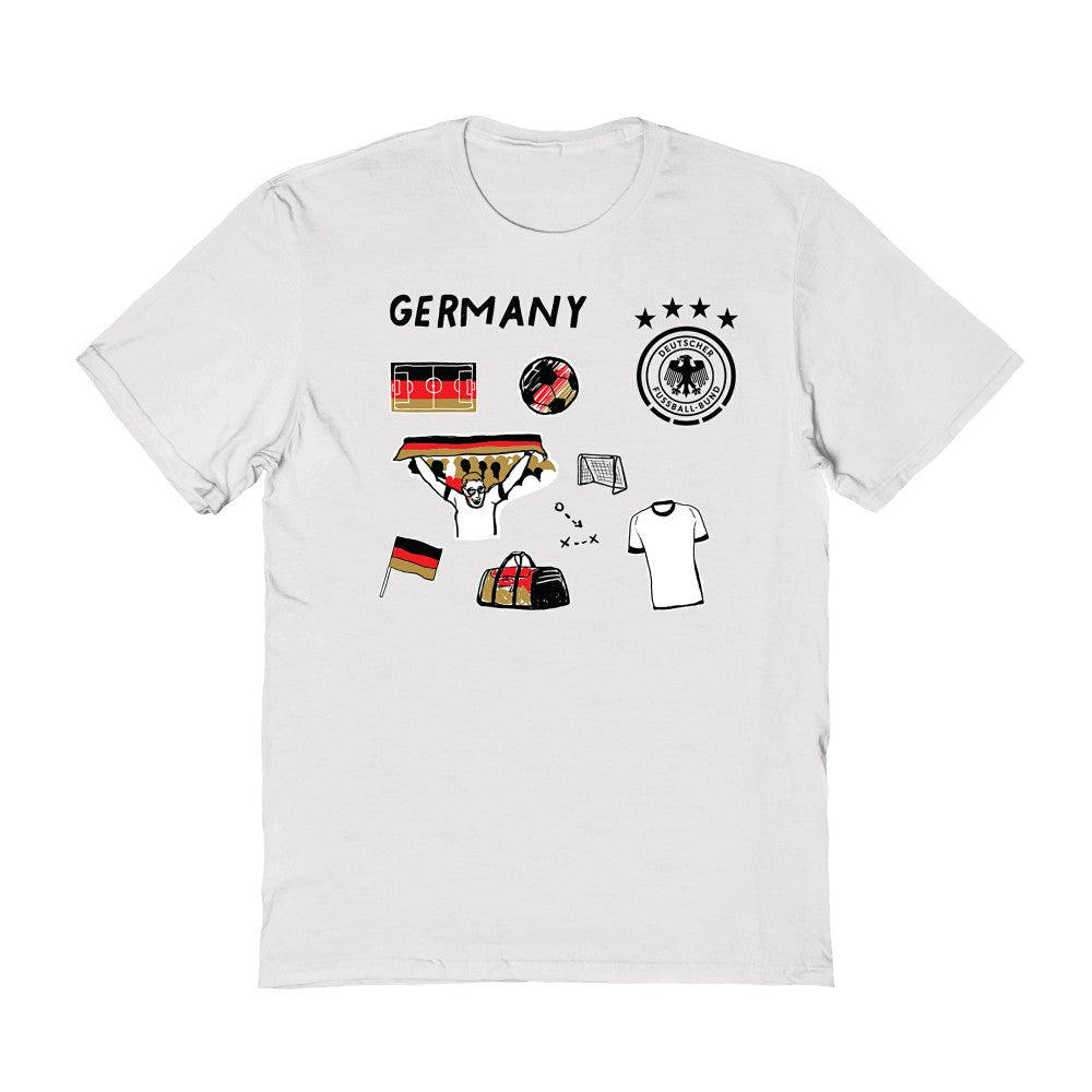 Germany National Team Vive La Fete Women's Impressions Icons T-Shirt / Soccer Discount
