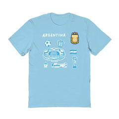 Argentina National Team Vive La Fete Women's Impressions Icons T-Shirt / Soccer New
