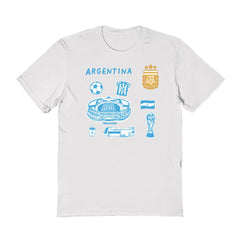 Argentina National Team Vive La Fete Women's Impressions Icons T-Shirt / Soccer New