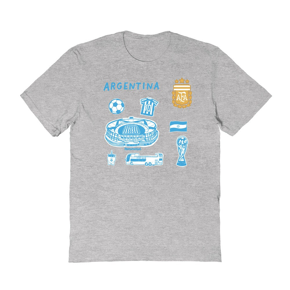 Argentina National Team Vive La Fete Women's Impressions Icons T-Shirt / Soccer On sale