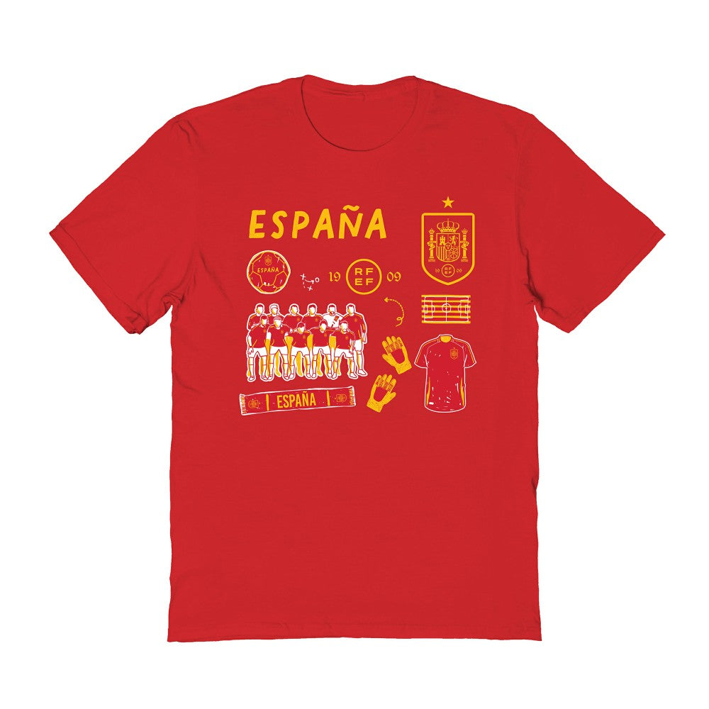 Spain National Team Vive La Fete Women's Impressions Icons T-Shirt / Soccer For sale