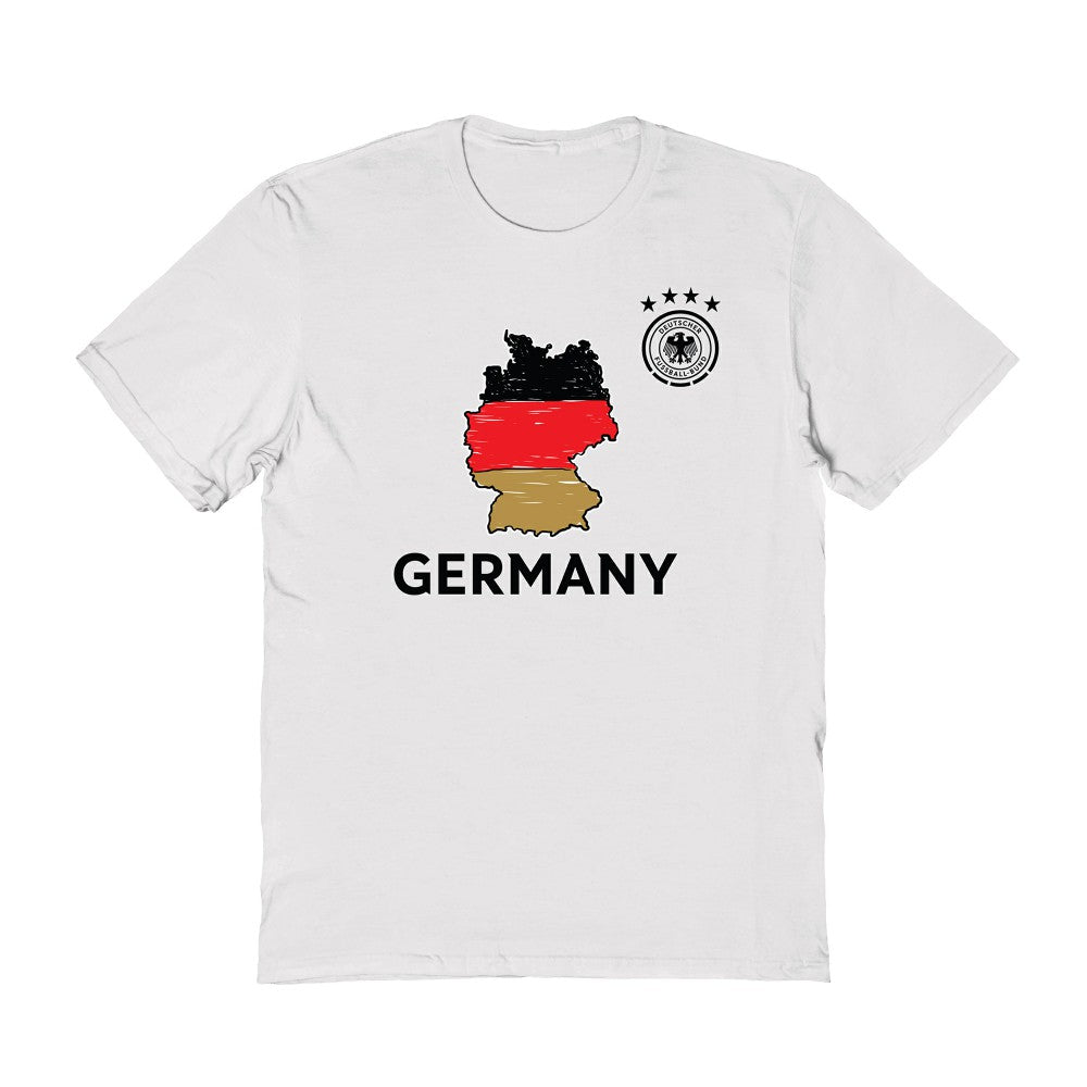 Germany National Team Vive La Fete Adult Map Style T-Shirt / Soccer Outlet
