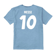 Lionel Messi Argentina National Team Vive La Fete Youth Player Name & Number Color Badge T-Shirt / Soccer Discount
