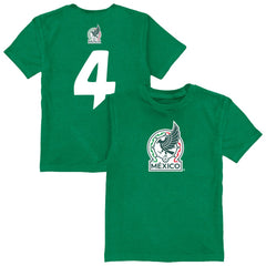 Edson Álvarez Mexico National Team Vive La Fete Youth Player Name & Number Color Badge T-Shirt / Soccer For sale
