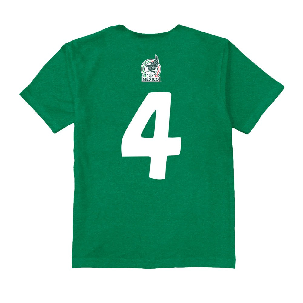 Edson Álvarez Mexico National Team Vive La Fete Youth Player Name & Number Color Badge T-Shirt / Soccer For sale