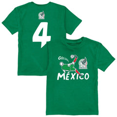 Edson Álvarez Mexico National Team Vive La Fete Youth Player Name & Number Chilena Style T-Shirt / Soccer New
