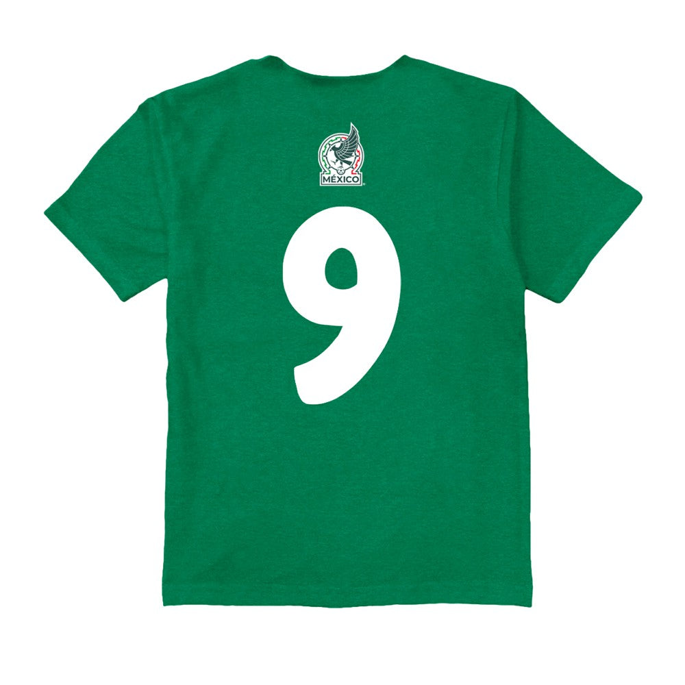 Raúl Jiménez Mexico National Team Vive La Fete Youth Player Name & Number Chilena Style T-Shirt / Soccer Discount