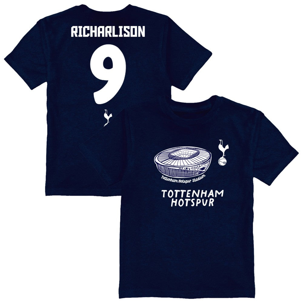 Richarlison Tottenham Hotspur Vive La Fete Youth Player Name & Number Stadium Style T-Shirt / Soccer Sale