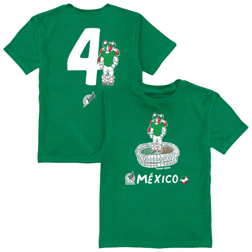 Edson Álvarez Mexico National Team Vive La Fete Youth Player Name & Number Stadium Style T-Shirt / Soccer Online