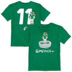 Santiago Gimenez Mexico National Team Vive La Fete Youth Player Name & Number Stadium Style T-Shirt / Soccer Discount