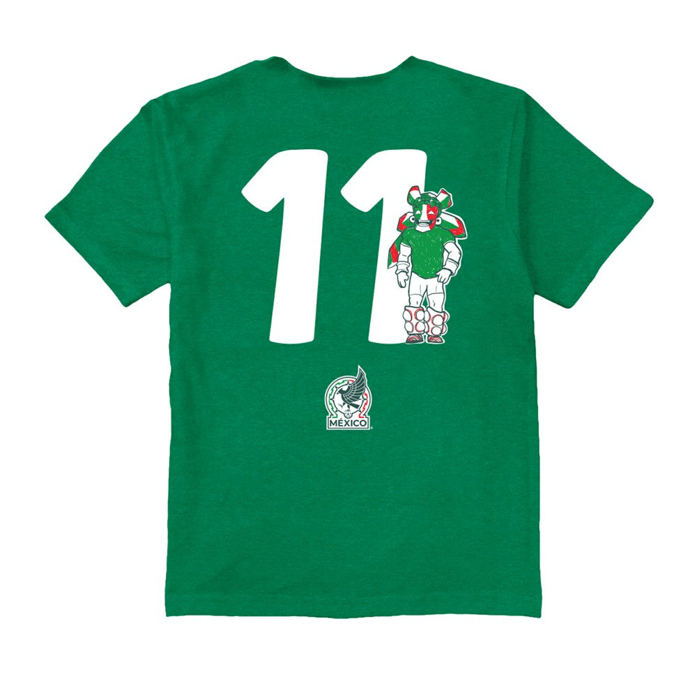 Santiago Gimenez Mexico National Team Vive La Fete Youth Player Name & Number Stadium Style T-Shirt / Soccer Discount