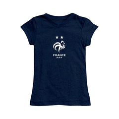 France National Team Vive La Fete Girls Youth Color Badge Fitted T-Shirt / Soccer Outlet