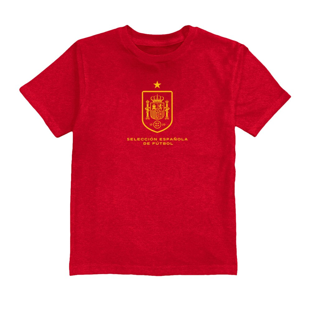 Spain National Team Vive La Fete Youth Color Badge T-Shirt / Soccer Outlet
