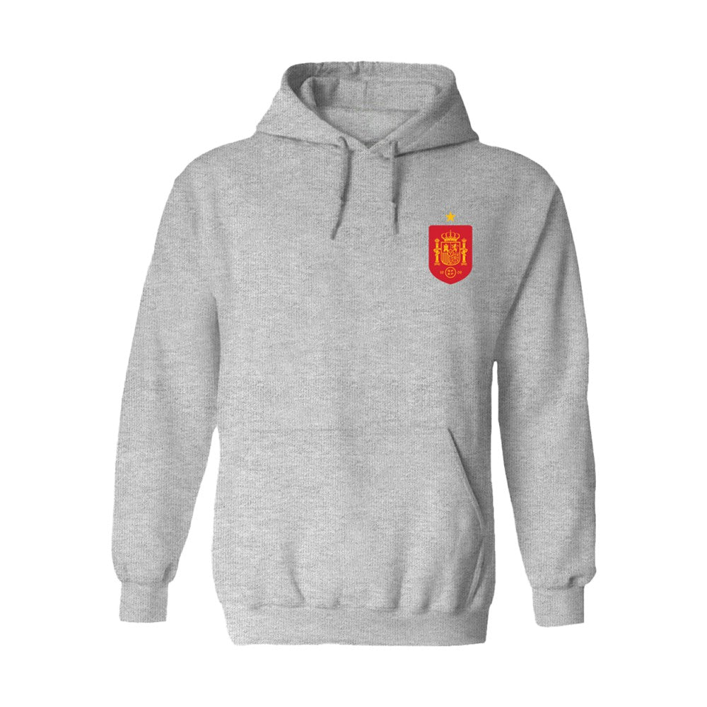 Spain National Team Vive La Fete Women's Color Badge Fleece Hoodie / Soccer Sale