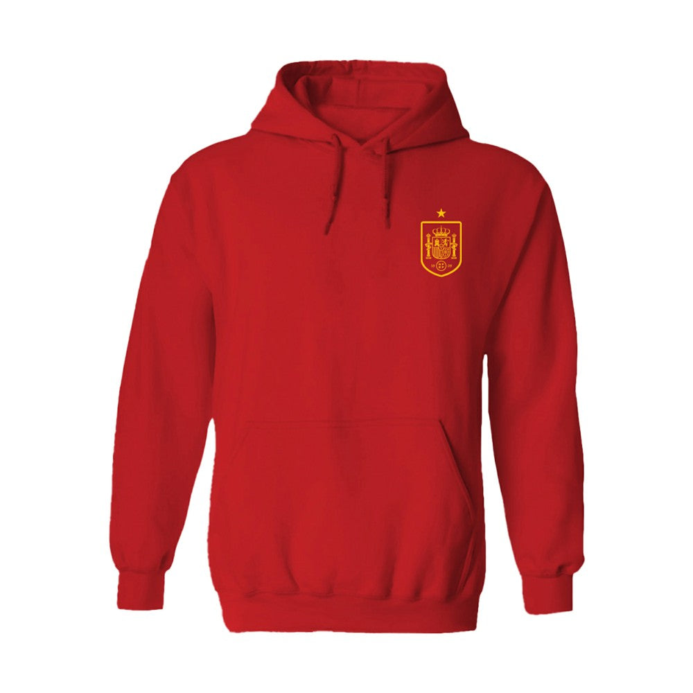 Spain National Team Vive La Fete Women's Color Badge Fleece Hoodie / Soccer Outlet