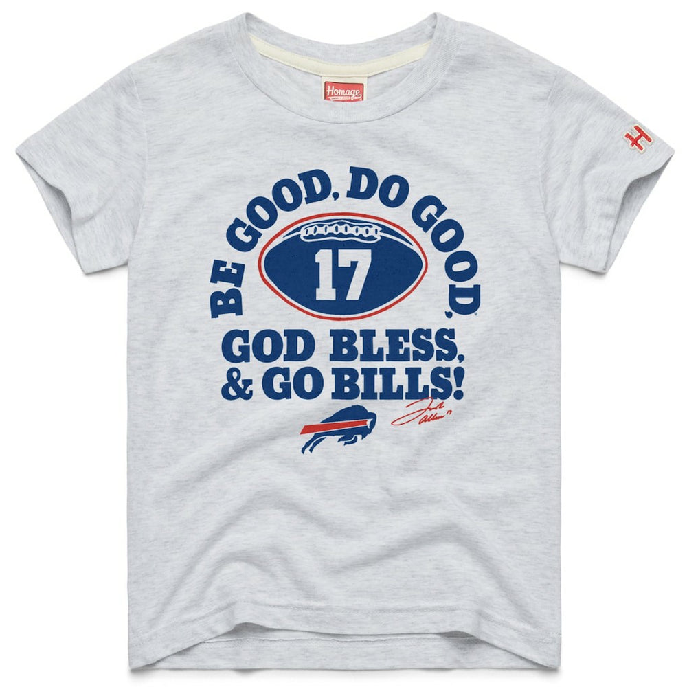 NFL Buffalo Bills Josh Allen  Homage Youth Be Good Do Good Signature Tri-Blend T-Shirt