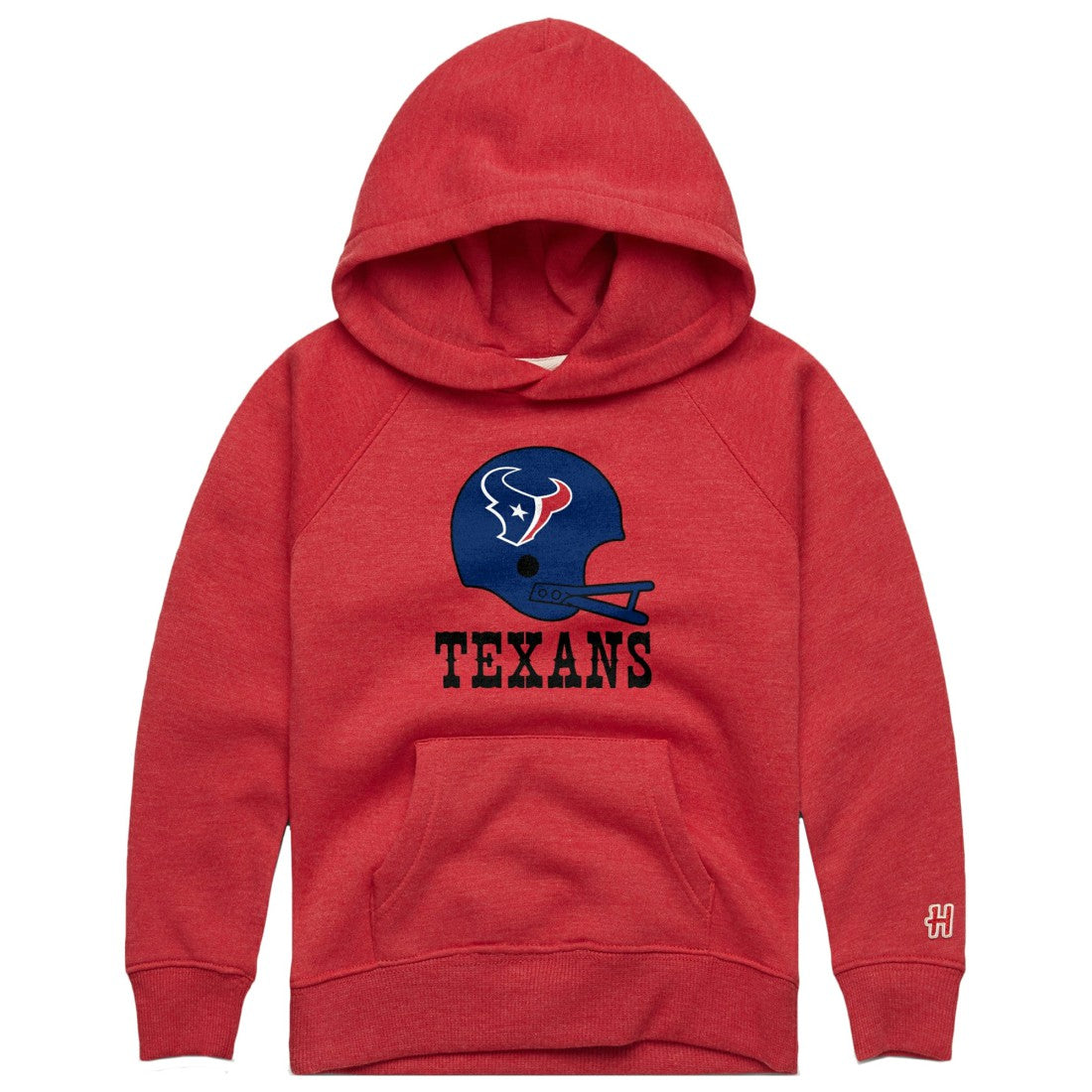 NFL Houston Texans Homage Youth Big Helmet Tri-Blend Hoodie