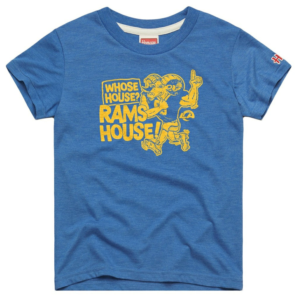 NFL Los Angeles Rams Homage Youth Whose House Mascot Tri-Blend T-Shirt