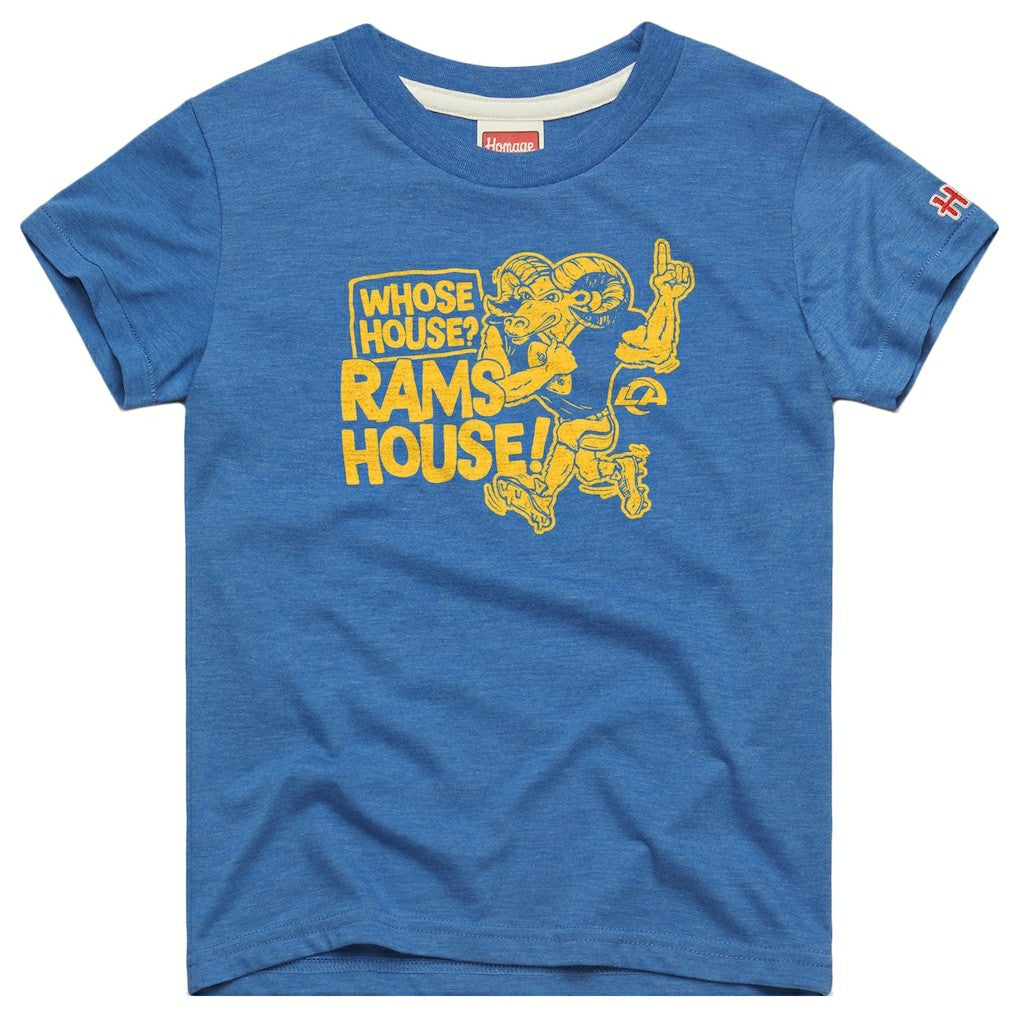 NFL Los Angeles Rams Homage Youth Whose House Mascot Tri-Blend T-Shirt