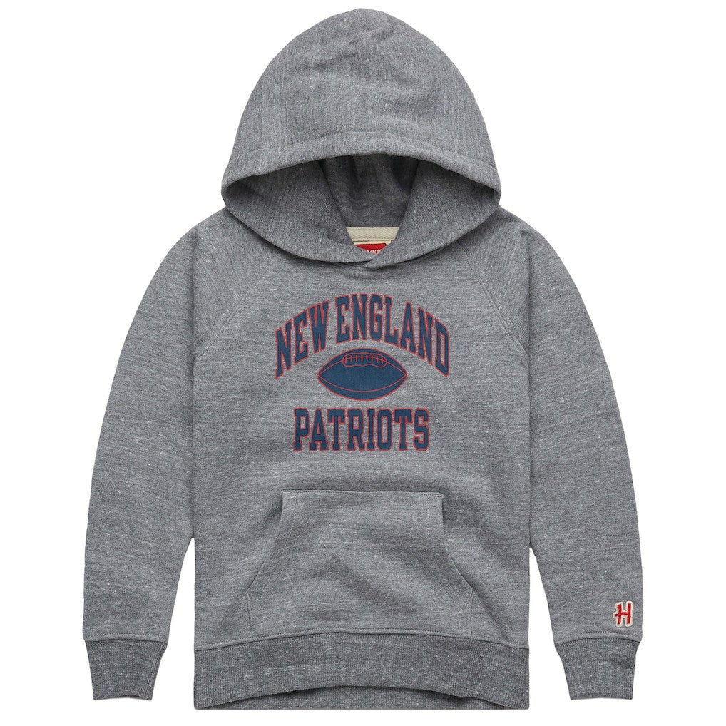 NFL New England Patriots Homage Youth Gridiron Tri-Blend Hoodie