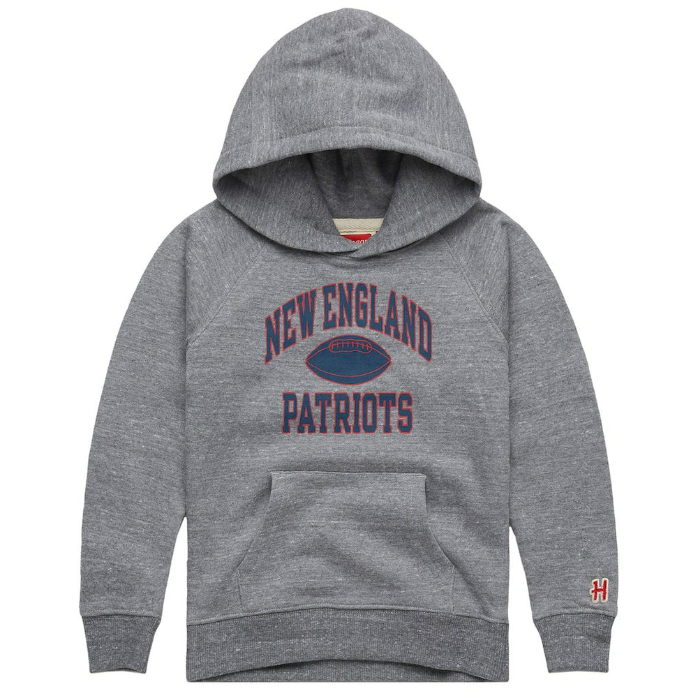 NFL New England Patriots Homage Youth Gridiron Tri-Blend Hoodie