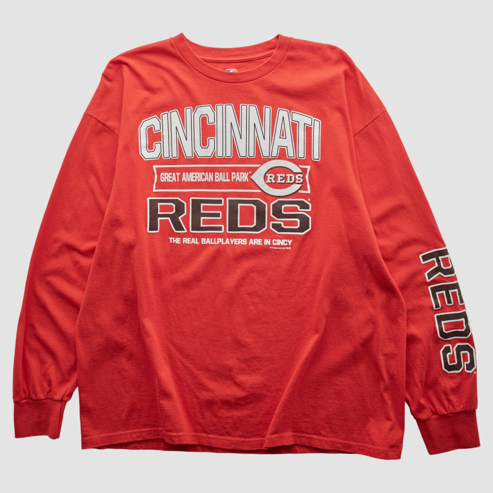 Cincinnati Reds Genuine Merchandise 2000s Long Sleeve T-shirt - Red Vintage