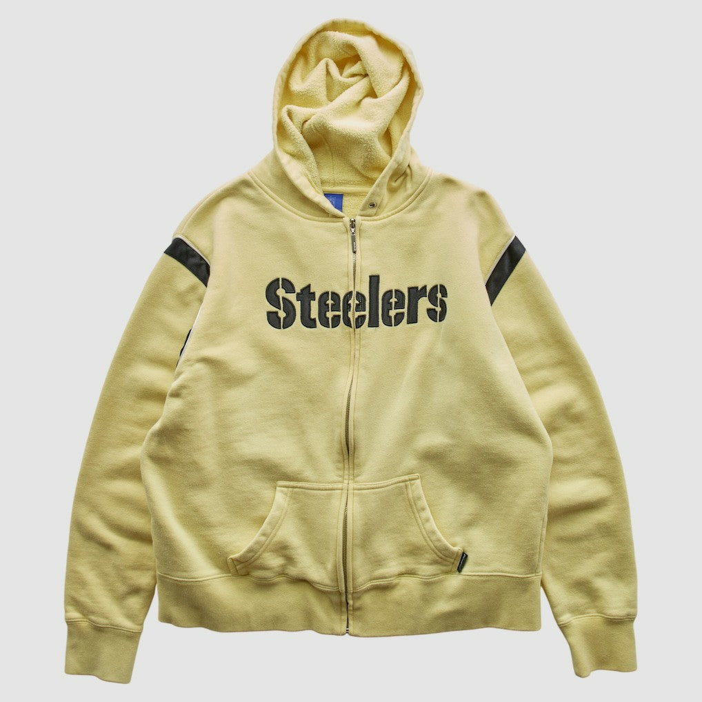 NFL Pittsburgh Steelers Reebok 2000s Hooded Full Zip Sweatshirt