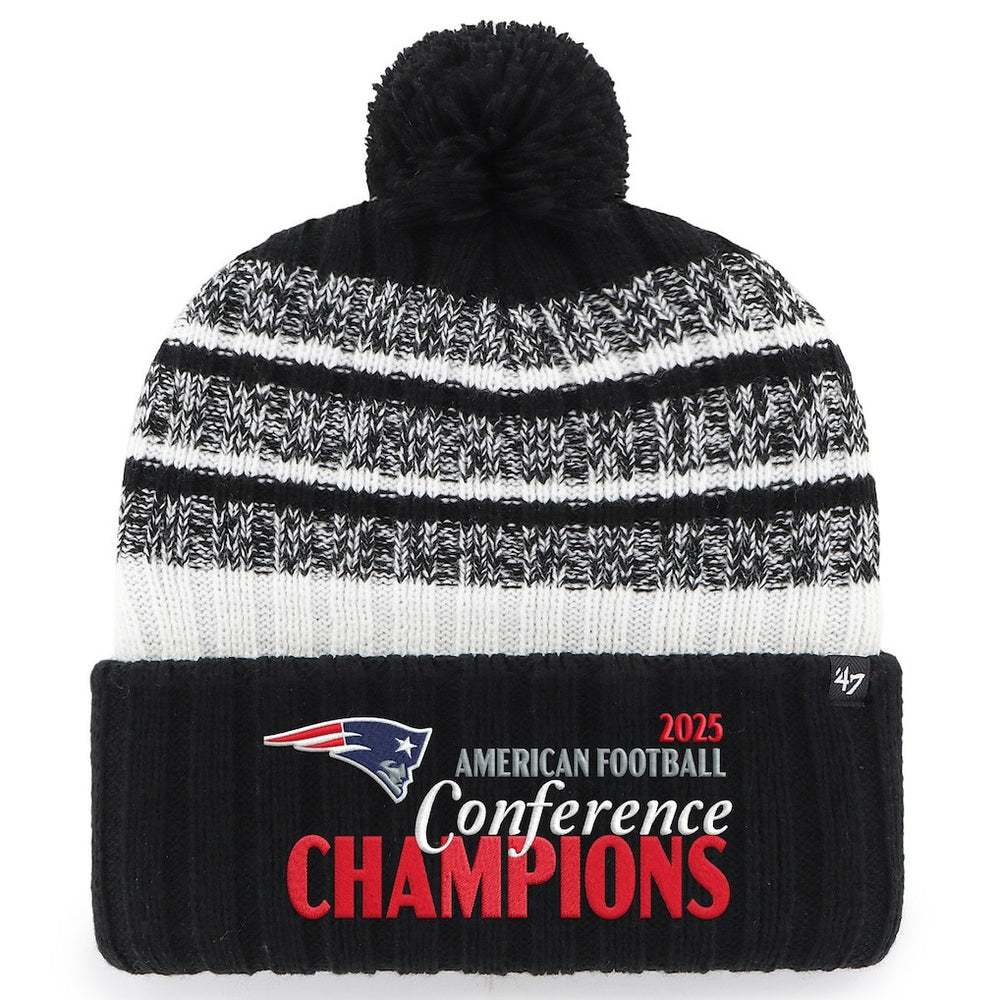 NFL New England Patriots '47 2025 AFC s Tavern Cuffed Knit Hat with Pom