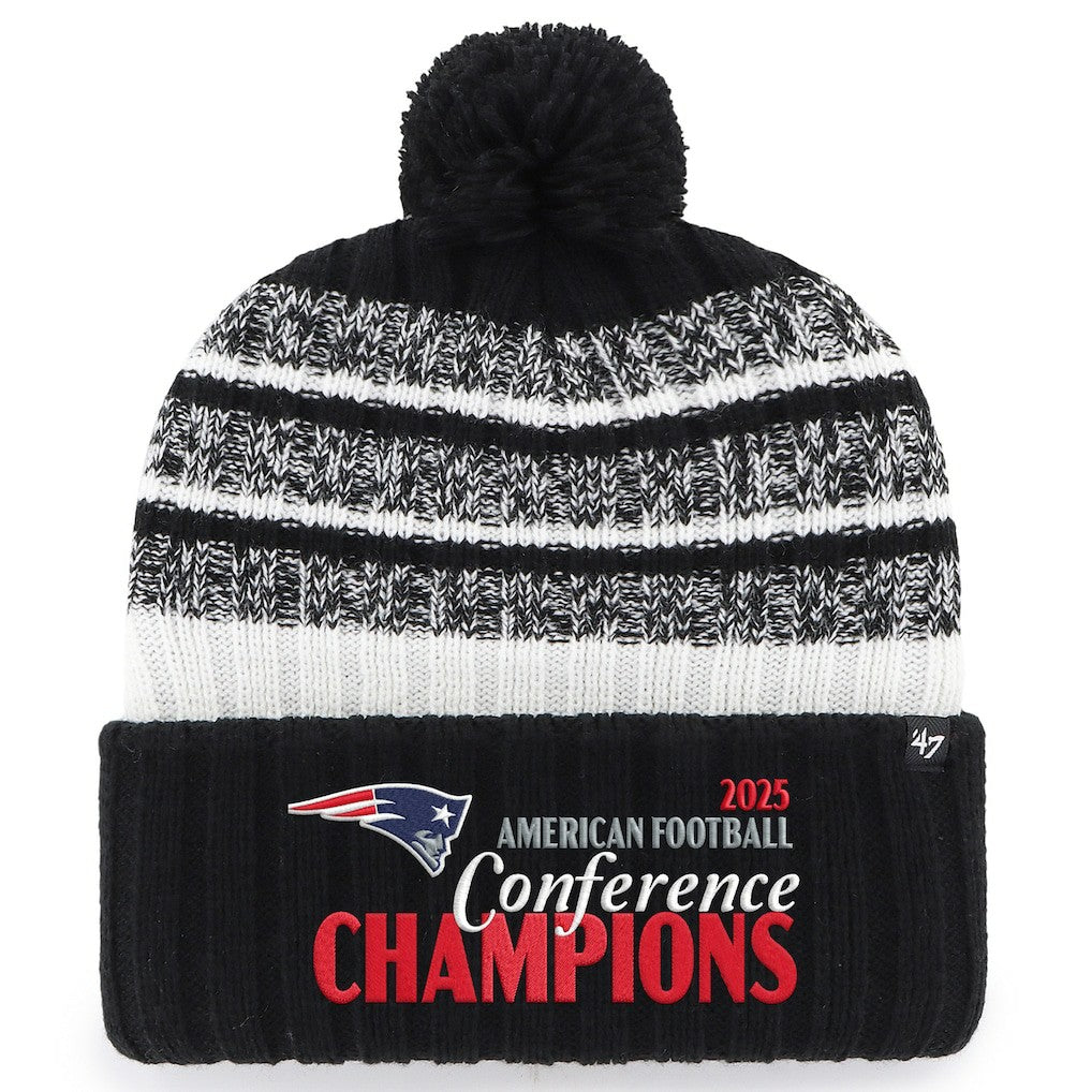 NFL New England Patriots '47 2025 AFC s Tavern Cuffed Knit Hat with Pom