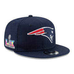 NFL New England Patriots Super Bowl LX Side Patch 9FIFTY Snapback Hat