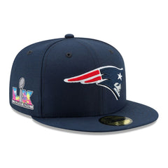 NFL New England Patriots Super Bowl LX Side Patch 59FIFTY Fitted Hat