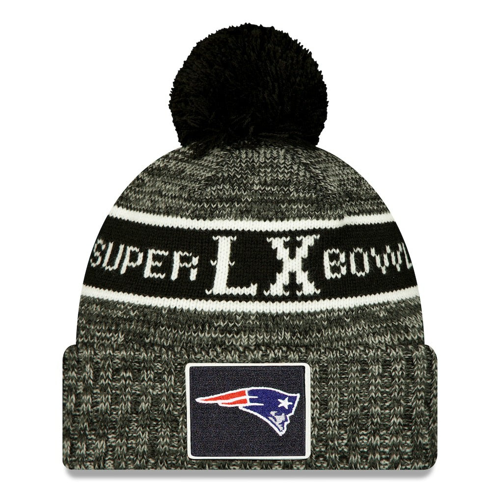 NFL New England Patriots Super Bowl LX Cuffed Knit Hat with Pom