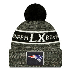 NFL New England Patriots Super Bowl LX Cuffed Knit Hat with Pom