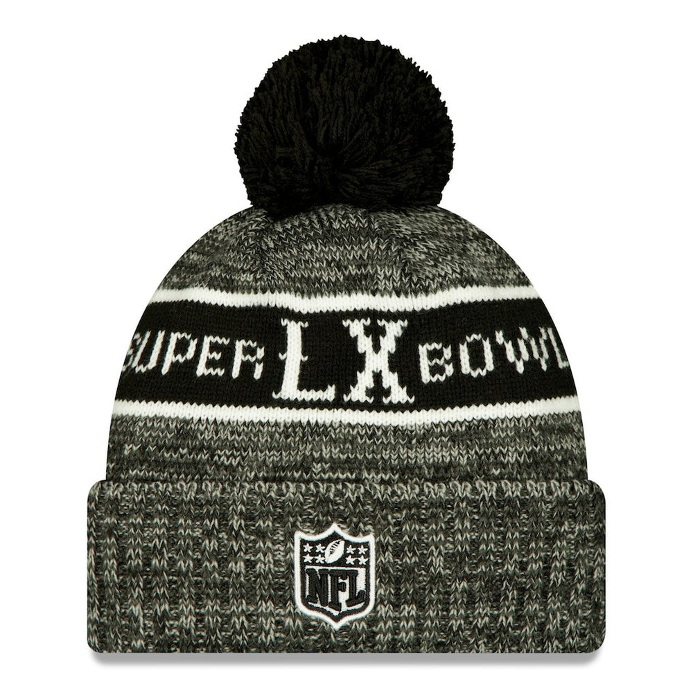 NFL New England Patriots Super Bowl LX Cuffed Knit Hat with Pom