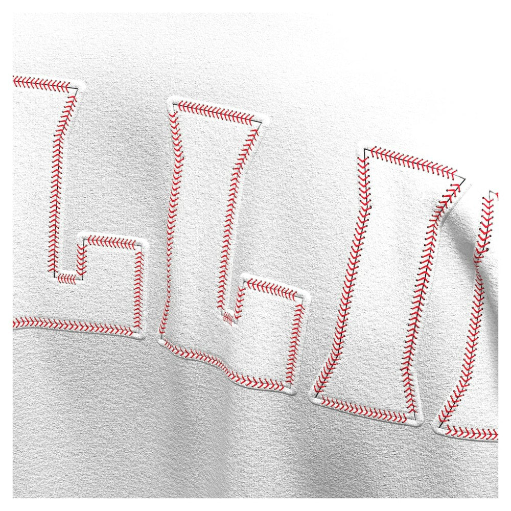 Philadelphia Phillies Women's Baseball Stitch Spirit Jersey Long Sleeve T-Shirt - White
