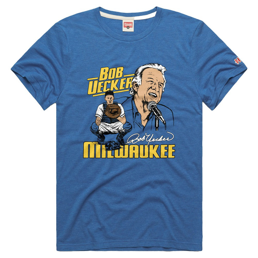 Milwaukee Brewers Homage Tri-Blend Hyperlocal T-Shirt - Royal
